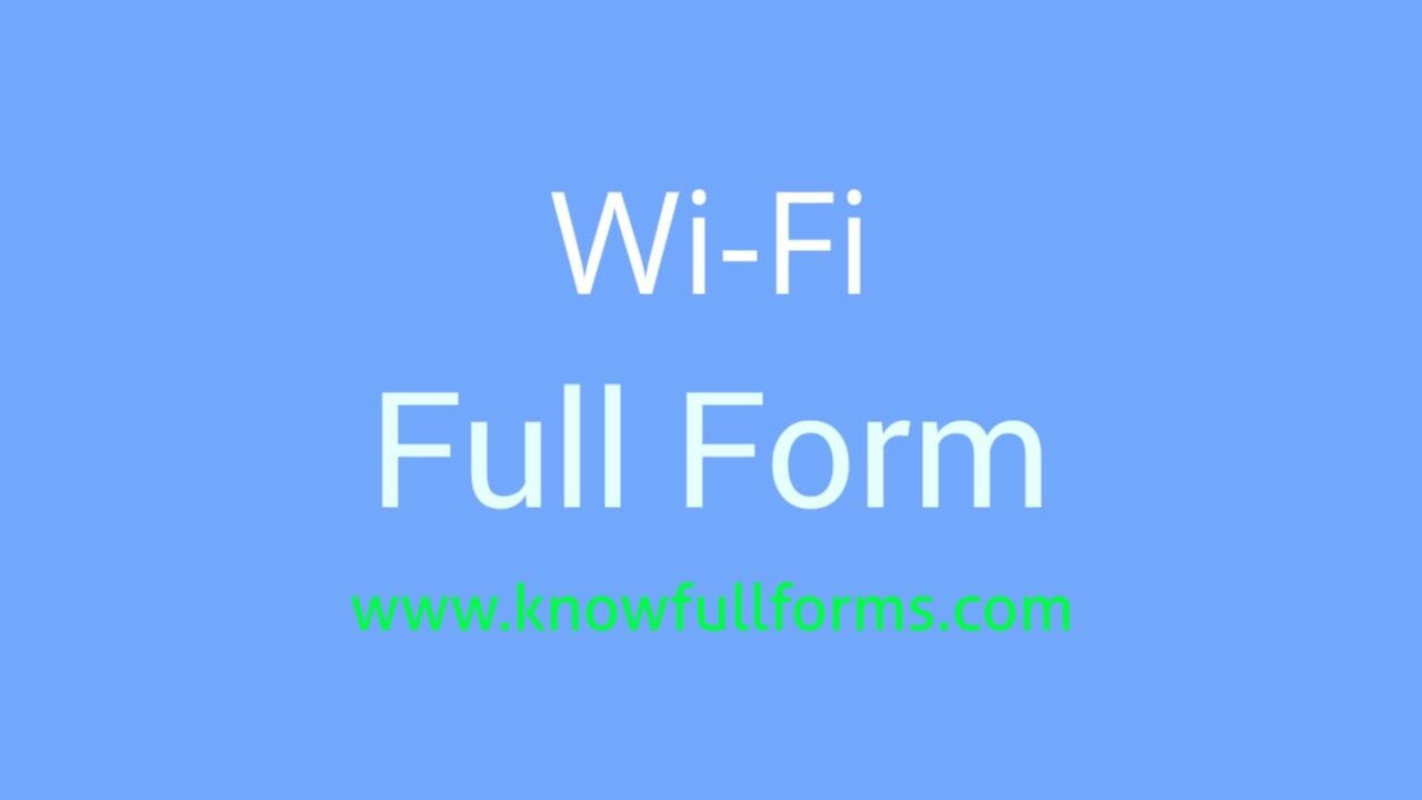 wifi full form in hindi